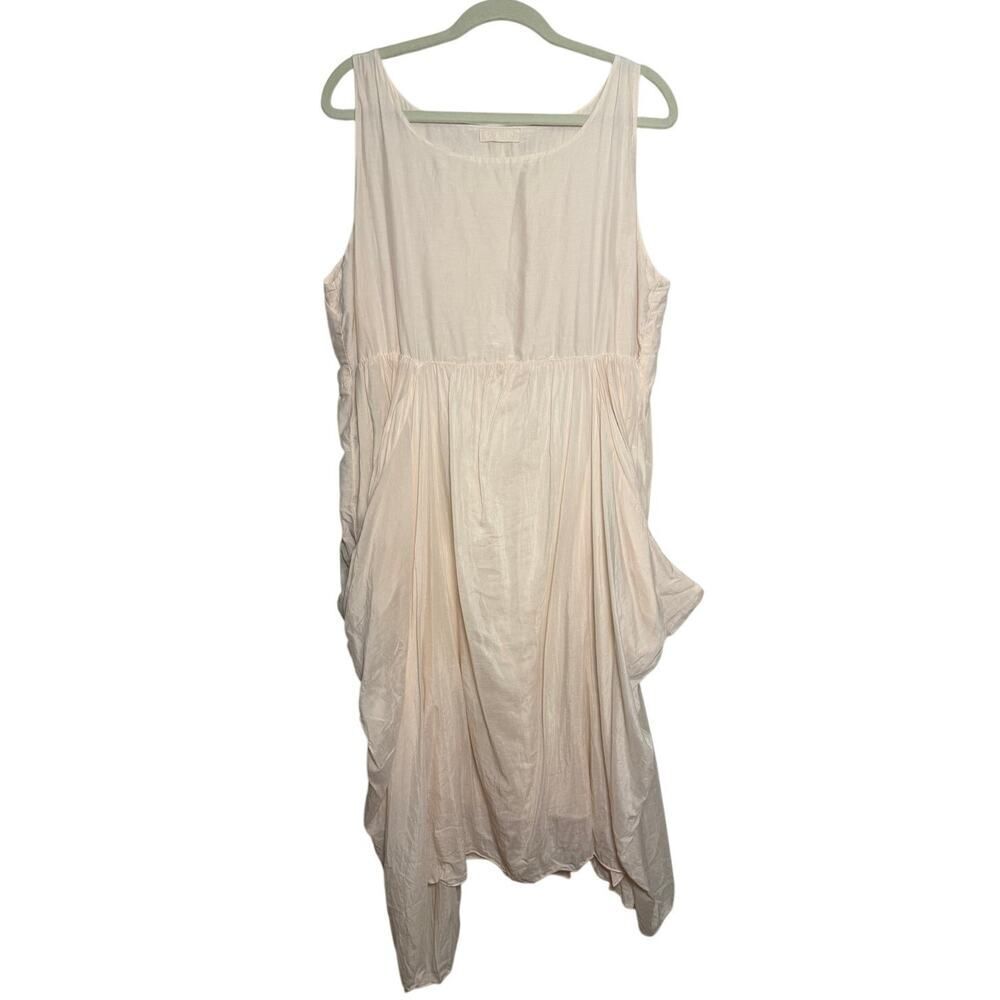 CP Shades Pink Silk Cotton Tank Dress Women's Sz. L